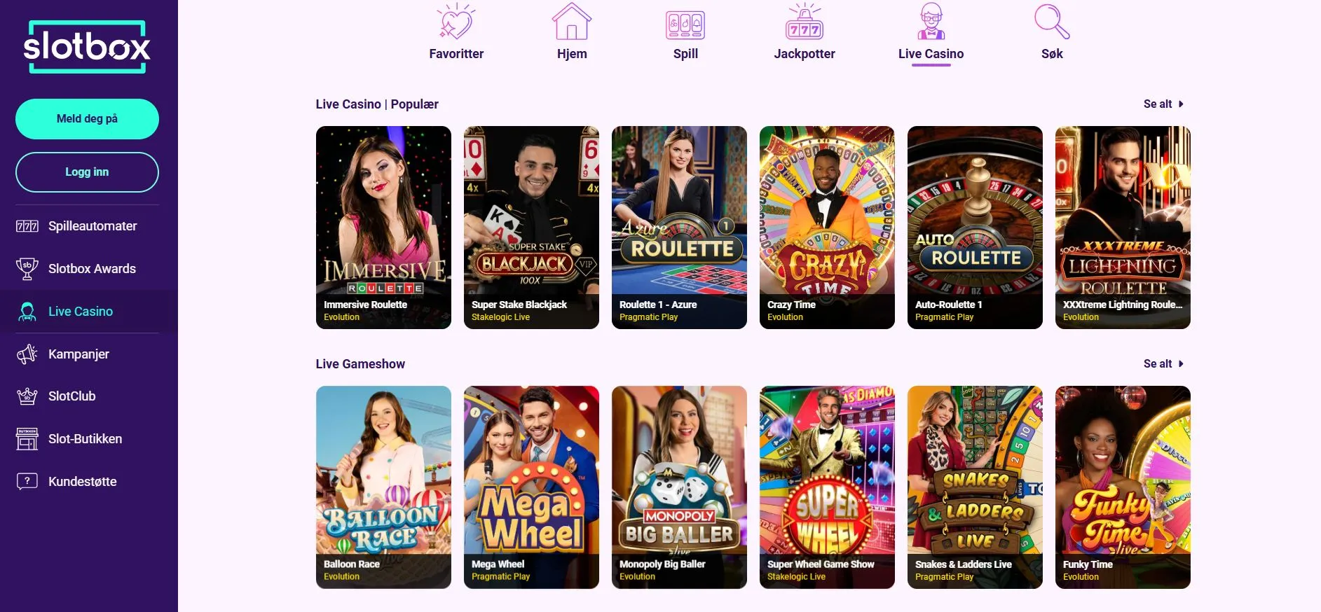 Bonuskategorier Bonuskategorier